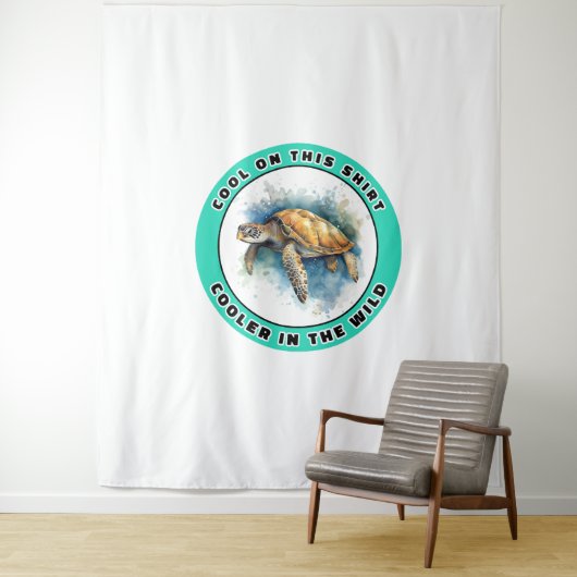 Zee Turtle Wandkleed (In situ)