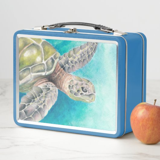 Zee Turtle Waterverf Green (In situ)