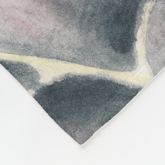 Zee Turtle Waterverf Green Fleece Deken (Hoek)