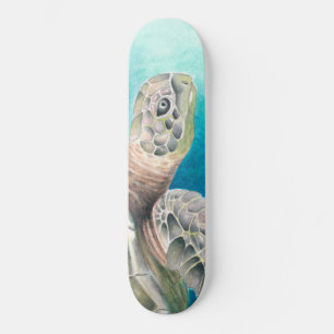 Zee Turtle Waterverf Green Persoonlijk Skateboard