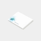 Zee Turtle Waterverf Ocean Personalized Post-it® Notes (Schuin)