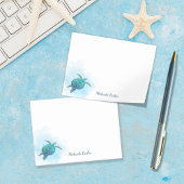 Zee Turtle Waterverf Ocean Personalized Post-it® Notes