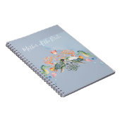 Zee Turtle Wedding met bride en bruin Notitieboek (Rechterzijde)