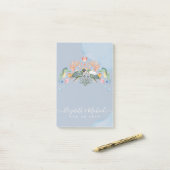 Zee Turtle Wedding met bride en bruin Post-it® Notes (Op bureau)