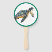 Zee Turtle Wildlife Amphibian Wildlife Hand Fan Handwaaier (Voorkant)