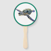 Zee Turtle Wildlife Amphibian Wildlife Hand Fan Handwaaier (Achterkant)