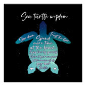 Zee Turtle Wisdom Zee Turtle Love Perfect Poster (Voorkant)