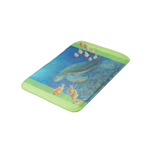 Zee Turtle with Personality Badmat (Gekanteld)