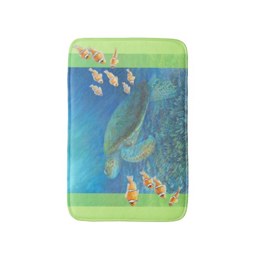 Zee Turtle with Personality Badmat (Voorkant Verticaal)