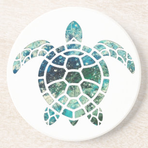 Zee Turtle Zandsteen Onderzetter