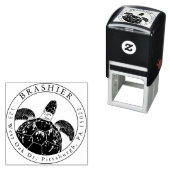 Zee Turtle Zelfinkt adresstempel Zelfinktende Stempel (In situ)