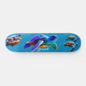 Zee Turtle Zwemmen Skateboard (Horizontaal)