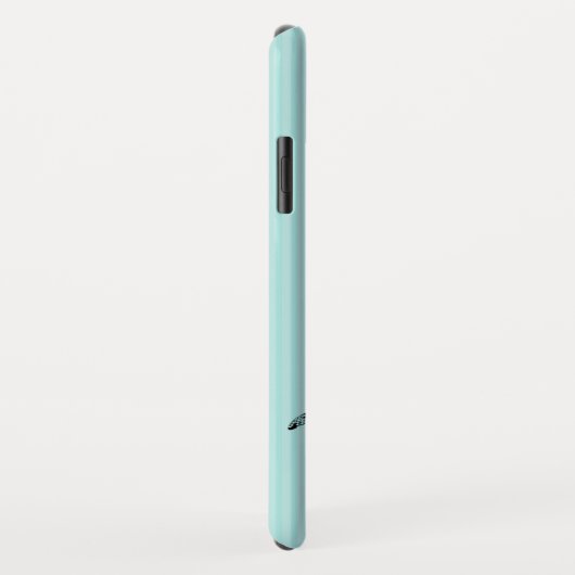 Zee Turtles Aqua Stripe met naam Case-Mate iPhone Case (Achterkant/rechts)