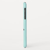 Zee Turtles Aqua Stripe met naam Case-Mate iPhone Case (Achterkant/links)