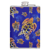 Zee Turtles batik African Art Heupfles (Achterkant)