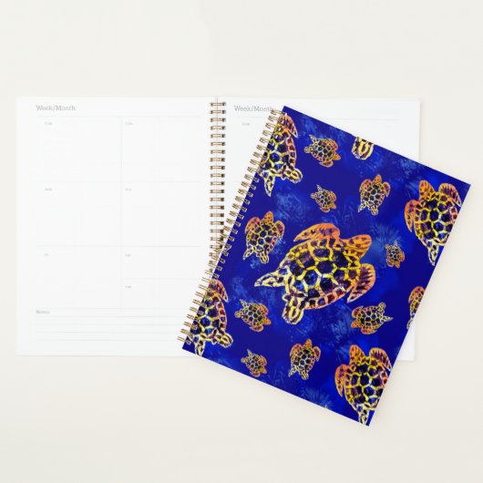 Zee Turtles batik African Art Planner (Display)
