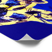 Zee Turtles batik African Art Poster (Hoek)