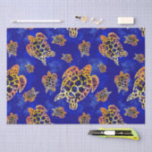 Zee Turtles batik African Art Tissuepapier (Craft)