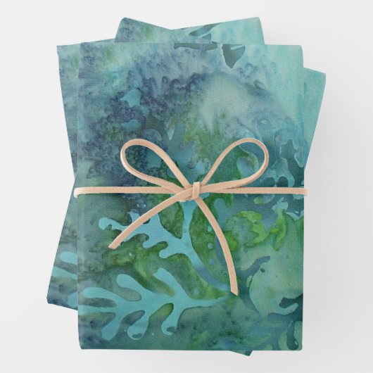 Zee Turtles Batik Inpakpapier Vel (In situ)