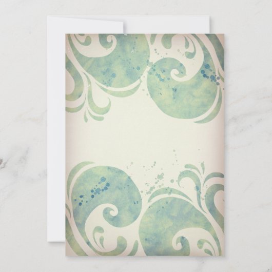 Zee Turtles Beach Tropical Verjaardagsfeest Kaart (Achterkant)