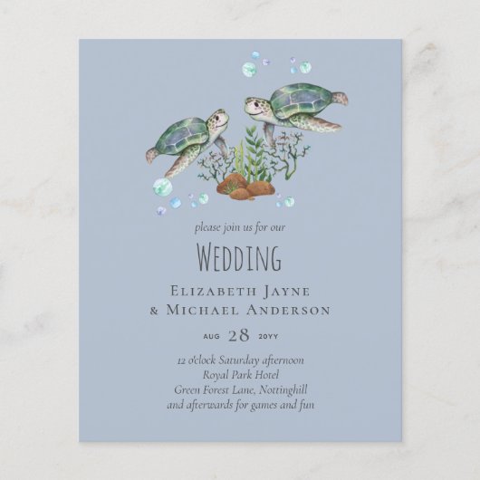 Zee Turtles Beach Wedding (Voorkant)