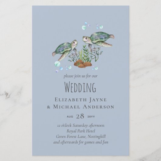 Zee Turtles Beach Wedding (Voorkant)