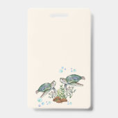 Zee Turtles Beach Wedding Badge (Achterkant)