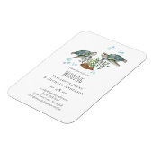 Zee Turtles Beach Wedding Magneet (Linkerzijde)