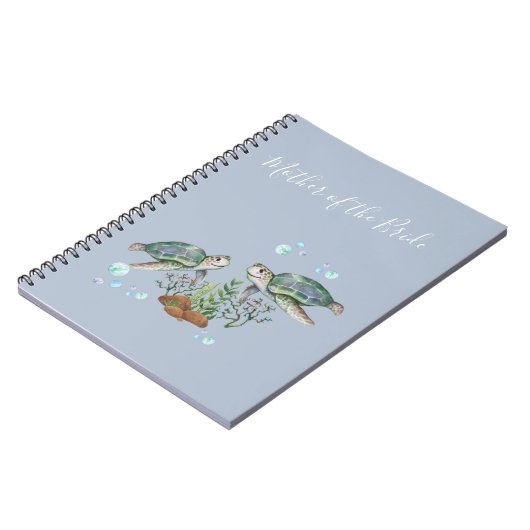 Zee Turtles Beach Wedding Notitieboek (Linkerzijde)