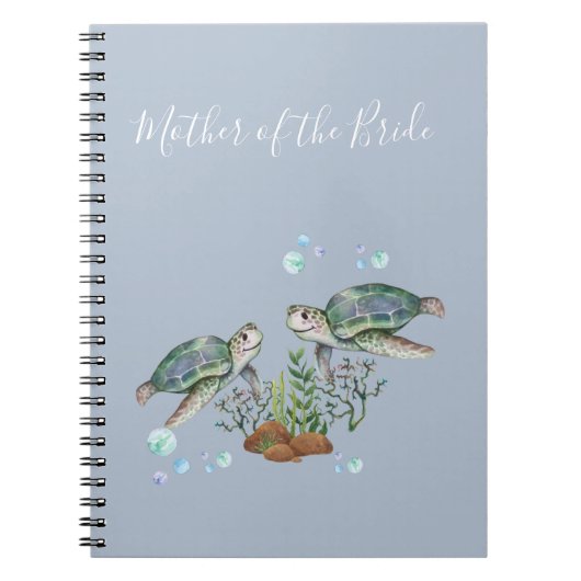 Zee Turtles Beach Wedding Notitieboek (Voorkant)