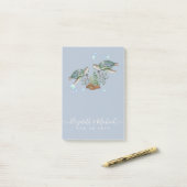 Zee Turtles Beach Wedding Post-it® Notes (Op bureau)