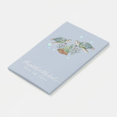 Zee Turtles Beach Wedding Post-it® Notes (Schuin)