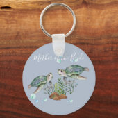 Zee Turtles Beach Wedding Sleutelhanger (Voorkant)