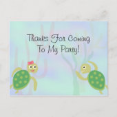 Zee Turtles Bedankt Briefkaart (Voorkant)