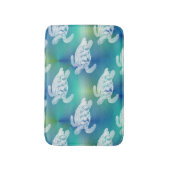 Zee Turtles Blue Aqua Bath Rug Badmat (Voorkant Verticaal)