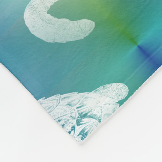 Zee Turtles Blue Aqua Fleece Blanket (Hoek)