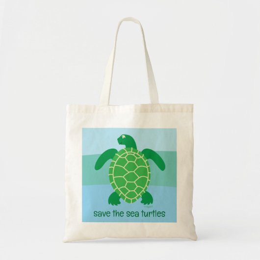 Zee Turtles Canvas tas (Voorkant)