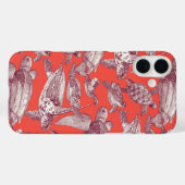 zee Turtles Claret Red Case-Mate iPhone Case (Achterkant (horizontaal))