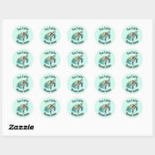 Zee Turtles Design Ronde Sticker (Vel)
