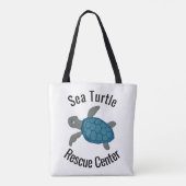 Zee Turtles Design Tote Bag (Achterkant)