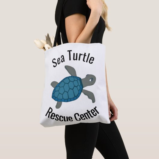 Zee Turtles Design Tote Bag (Dichtbij)