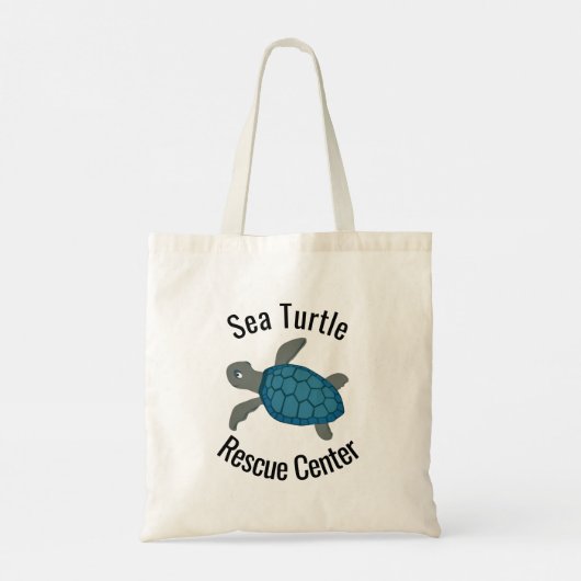 Zee Turtles Design Tote Bag (Achterkant)