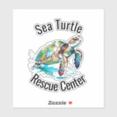 Zee Turtles Design Vinyl Sticker (Vel)