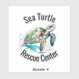 Zee Turtles Design Vinyl Sticker