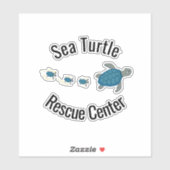 Zee Turtles Design Vinyl Sticker (Vel)