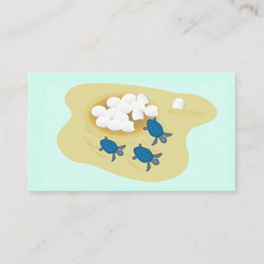 Zee Turtles Design Visitekaartje (Achterkant)