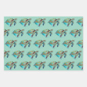 Zee Turtles Design Wrapping Paper Sets (Voorkant)