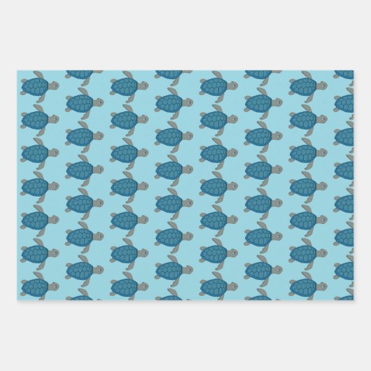 Zee Turtles Design Wrapping Paper Sets (Voorkant 2)