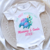 Zee Turtles Eerste Moederdag Baby Bodysuit