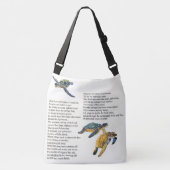 Zee Turtles gedicht prayer Peace schouder Canvas t Crossbody Tas (Voorkant)